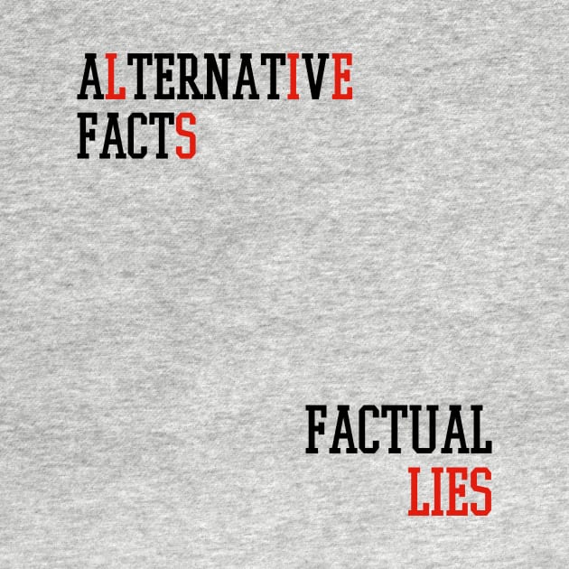 Alternative Facts Factual Lies - (Custom Fonts Avaliable - See Description) by SunDaze